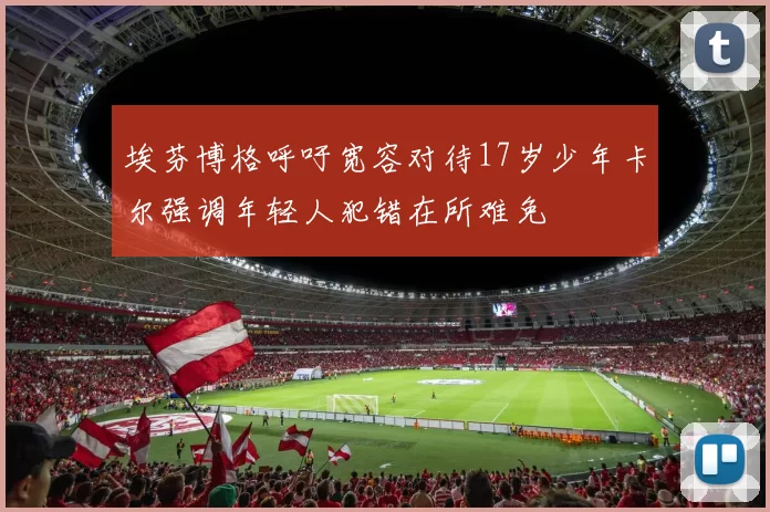 埃芬博格呼吁宽容对待17岁少年卡尔强调年轻人犯错在所难免